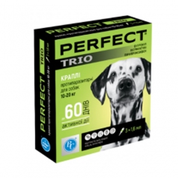 Перфект Trio краплі для собак від бліх і кліщів -  Все для цуценят - Ветсинтез     