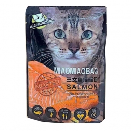 Miaomi консервы для котов с лососем Пауч 85г 5шт 74208 -  Влажный корм для котов -  Ингредиент: Лосось 