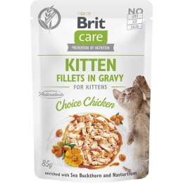 Влажный корм Brit Care Cat Fillets in Gravy для котят с курицей 85 гр. - Similar products