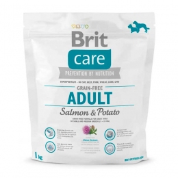 Brit Care GF Adult Salmon&Potato для собак средних пород -  Сухой корм для собак мелких пород 