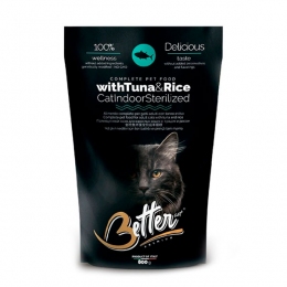 Better Adult Cat Indoor & Sterilised Tuna & Rice сухой корм для стерилизованных кошек с тунцом и рисом, 800г -  Корм для выведения шерсти Better   
