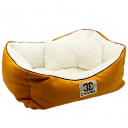 Лежак Шанель желтый - Домики и лежаки для собак