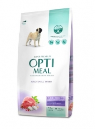 АКЦІЯ Optimeal Сухий корм для дорослих собак малих порід зі смаком качки 12 кг - 