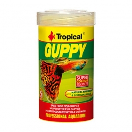 Корм для гуппі Tropical guppy 100мл / 20г 770535 -  Корм для риб -   Вид Пластівці  