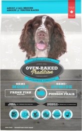 Oven-Baked Tradition Сбалансированный полувлажный корм из мяса рыбы для взрослых собак 9,07 кг - Сухой корм для собак
