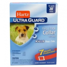 Ultra Guard Hartz красный ошейник для собак от блох и клещей, 50 см -  Средства от блох и клещей для собак -   Действующее вещество: Тетрахлорвинфос  
