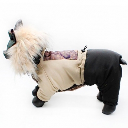 Комбинезон Клайд овчина на силиконе (мальчик) -  Одежда для собак -   Материал: Овчина  