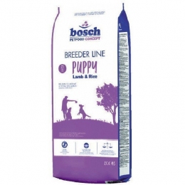 Bosch Breeder Puppy для щенков с ягненком и рисом -  Bosch (Бош) сухой корм для собак 