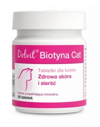 Dolfos Dolvit Biotyna Cat 90таб (Дольфос Долвит Биотин Кэт) Витамины для кошек -  Витамины для кошек -   Потребность: Кожа и шерсть  