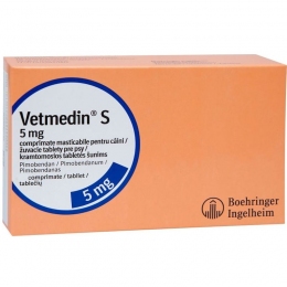 Ветмедин 5 мг пимобендан при серцевій недостатності 10 таблеток Німеччина - Ветмедін