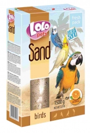 Пісок для птахів апельсиновий Lolo Pets - Засоби гігієни для птахів та папуг