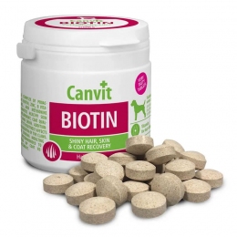 Canvit Biotin для здоровья кожи и блестящей шерсти -  Витамины для шерсти -   Вид: Таблетки  