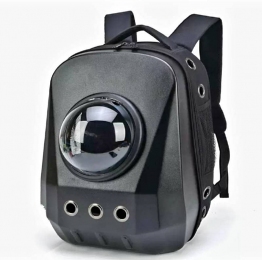 Рюкзак пластик иллюминатор 35х45х23 см черный ромб ортопедический - Рюкзаки переноски для собак