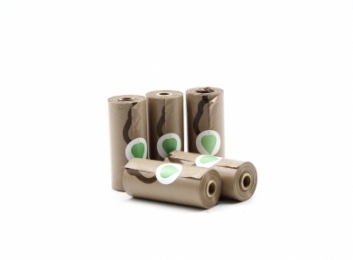 Пакеты для уборки за собакой биоразлагаемые, 15 шт (30x23 см) -  Собаки -    