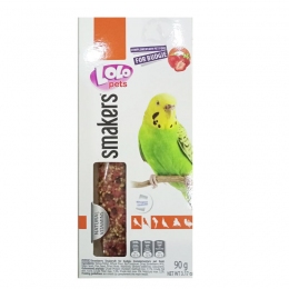 Колосок для попугаев клубничный Lolo Pets -  Лакомства для птиц -   Для кого: Волнистые попугаи  