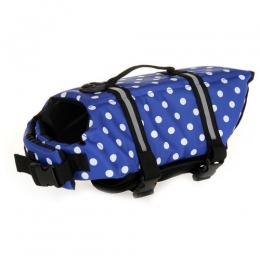 Жилет для купания собак синий горох ХXS - Одежда для собак