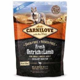 Carnilove Fresh Small Breed Dogs со страусом и ягненком сухой корм собак малых пород 1.5 кг -  Сухой корм для собак -   Ингредиент: Страус  