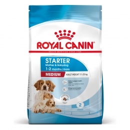 Royal Canin MEDIUM STARTER для кормящих сук и щенков средних пород -  Сухой корм для собак -   Вес упаковки: 10 кг и более  