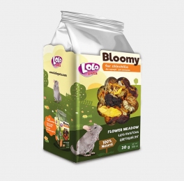 Lolopets HERBAL корм для шиншилл цветущий луг 30 г 74121 - Корм для шиншилл