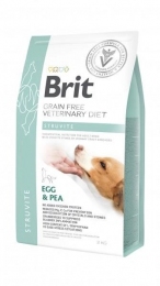 Brit Grain Free VetDiets Dog Struvite Сухой корм для собак при лечении и профилактике мочекаменной болезни 2 кг - Лечебный корм для котов