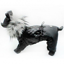 Комбинезон Лагерфельд стеганая плащевка на силиконе (мальчик) -  Одежда для собак -   Материал: Силикон  