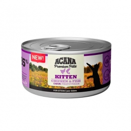 Acana Premium Вологий корм для кошенят з куркою та рибою 85гр -  Консерви для кішок Acana 