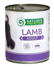 Nature's Protection Adult Lamb ягнятина корм для дорослих собак усіх порід 400гр.  - Консерви для собак