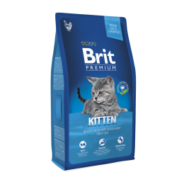 Brit Premium Cat Kitten сухой корм для котят 1-12 мес 800г 110101/513031 - Корм для беременных кошек