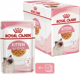 Royal Canin Fhn wet kit inst in jelly 9 + 3,шт по 85г корм для кошек 11492 Акция -  Влажный корм для котов -   Вес консервов: Более 1000 г  