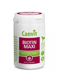 Canvit Biotin Maxi для здоров'я шкіри і блискучої вовни -  Вітаміни для шерсті -   Вид Таблетка  