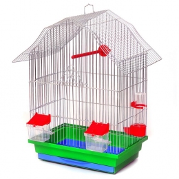 Клетка для попугаев Мини 2 -  Клетки для попугаев -   Вид крыши: Домик  