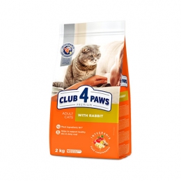 Club 4 paws (Клуб 4 лапи) Premium Adult сухий корм для кішок з кроликом -  Сухий корм для кішок -   Клас Преміум  