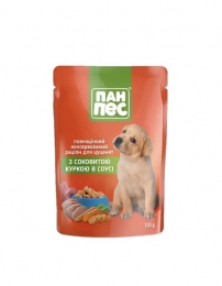 Влажный корм Пан-пес, для щенков, курица в соусе, 100 г - Similar products