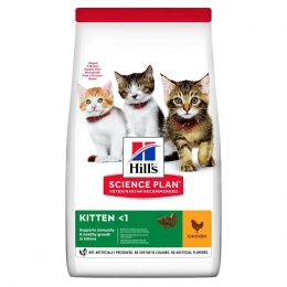 АКЦИЯ 1+2 Hill's Science Plan Kitten сухой корм для котят и кошек в период беременности 300 г -  Сухой корм для кошек -    