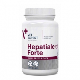 Hepatiale Forte для підтримки і відновлення функцій печінки собак і котів, 40 кап. -  Препарати для лікування печінки у собак -    