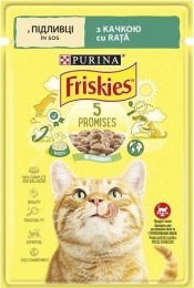 АКЦІЯ Purina Friskies вологий корм для кішок, шматочки в підливі з качкою 85 г - Similar products