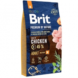 Brit Premium Dog Adult M сухий корм для собак середніх порід -  Сухий корм для собак -   Вага упаковки: 5,01 - 9,99 кг  