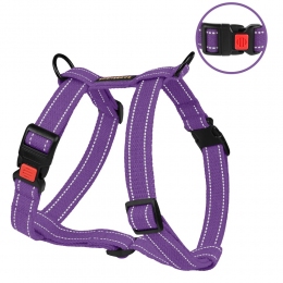Шлея Брезент Н образная фиолетовая 74Т 1509Б - Шлея для собак