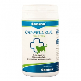 Cat-Fell О.К. — добавка для кошек c биотином -  Витамины для кошек Canina     