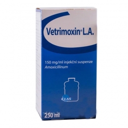 Ветримоксин 15% LA 250 мл (амоксициллин), Ceva Франция - Средства и таблетки от блох и клещей для собак