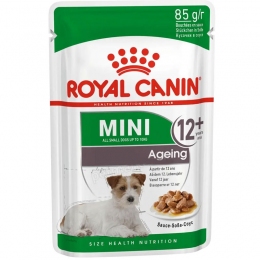 Royal Canin Mini Ageing +12 для собак мелких пород старше 12 лет фарш в соусе -  Роял Канин консервы для собак 