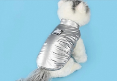 Жилет Перламутр серебристый -  Собаки -    