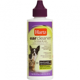 Лосьйон для очищення вух з алое і ланоліном для собак і котів Hartz -  Все для цуценят - HARTZ     