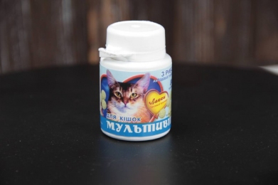 Лакки Мультивит с рыбой, 90 таблеток -  Витамины для кошек Лакки     