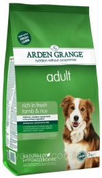 Arden Grange Adult Fresh з бараниною та рисом сухий гіпоалергенний корм для дорослих собак 2 кг -  Сухий корм для собак -   Особливість: Алергія  