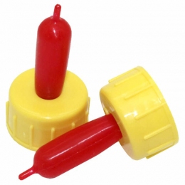 Соска для ягнят на пляшку жовто-червона - Ветеринарні інструменти