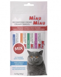 Лакомство для кошек Крем-снек MIAU MIAU, 4 шт по 15 г - Similar products