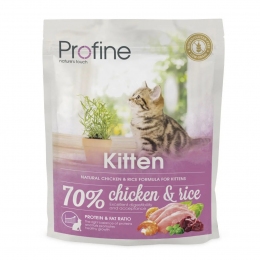 Profine Cat Kitten с курицей и рисом сухой корм для котят 300 г -  Сухой корм для кошек -    