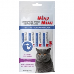 Ласощі для котів Крем-снек MIAU MIAU, 4 шт по 15 г - Similar products