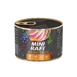 Dolina Noteci Rafi mini консервы для собак мелких пород с уткой 185г -  Влажный корм для взрослых собак 